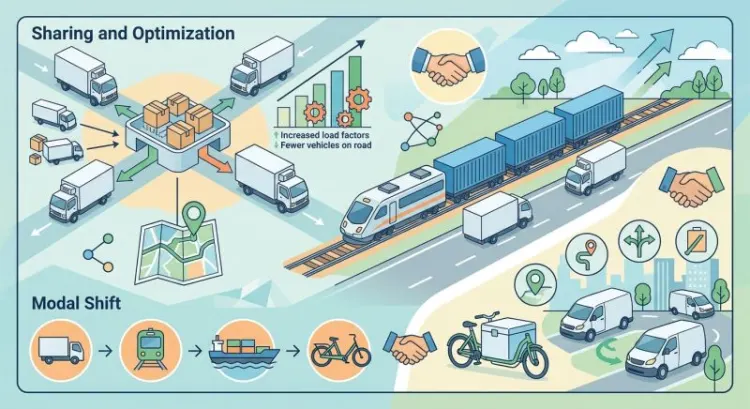 Réduire l'usage des camions frigorifiques : mutualisation et report modal